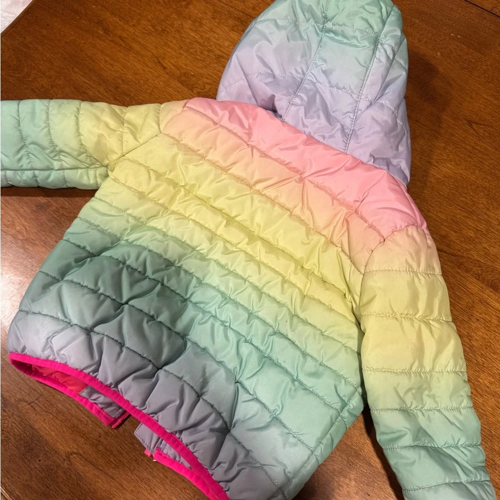 Nike Kids' Rainbow Ombre midweight Puffer Jacket - Picture 7 of 7